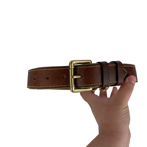 Soft Touch Large Dog brown leather leach 24" with extra long leash - Picture 2 of 16